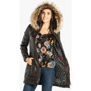 Veste Rose Garden ANOUK HOOD LAMB ORION BROWN