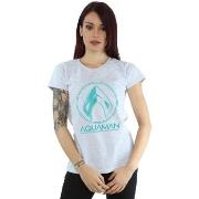 T-shirt Dc Comics Aquaman Aqua Logo