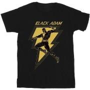 T-shirt enfant Dc Comics Black Adam Golden Bolt Chest