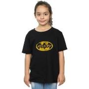 T-shirt enfant Dc Comics Batman Japanese Logo Yellow