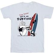 T-shirt enfant Dc Comics Harley Quinn Let's Go Surfing
