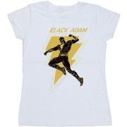 T-shirt Dc Comics Black Adam Golden Bolt Chest