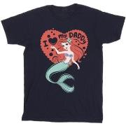 T-shirt Disney The Little Mermaid Love Daddy