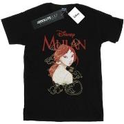 T-shirt Disney Mulan Dragon Sketch