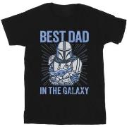 T-shirt Disney Mandalorian Best Dad Galaxy