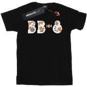 T-shirt Disney The Rise Of Skywalker BB-8 Text Logo