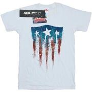 T-shirt Marvel Captain America Flag Shield