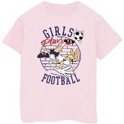 T-shirt enfant Dessins Animés Girls Play Football