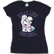 T-shirt Dessins Animés Lola Bunny Girls Like Football