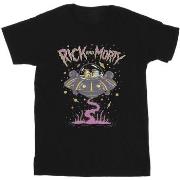 T-shirt Rick And Morty Pink Spaceship