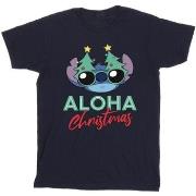 T-shirt enfant Disney Lilo And Stitch Christmas Tree Shades