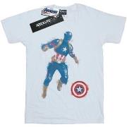 T-shirt Marvel Avengers Endgame Painted Captain America