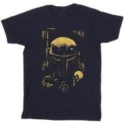 T-shirt Star Wars: The Book Of Boba Fett Galactic Outlaw Distress