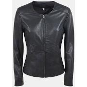 Veste Bata Veste biker pour femme en cuir Famme