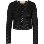 Veste Twin Set Veste en maille avec broderie noire