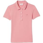 T-shirt Lacoste Polo femme Ref 52088 QDS Rose
