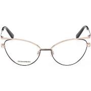 Lunettes de soleil Dsquared DQ5333 Cadres Optiques, Or, 56 mm