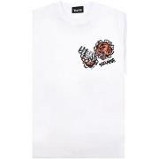 T-shirt Disclaimer T-shirt imprim tigre blanc