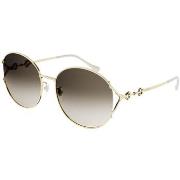 Lunettes de soleil Gucci GG1017SK Lunettes de soleil, Or/Marron, 58 mm