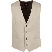 Veste Suitable Gilet Gris Beige