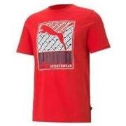 T-shirt Puma TEE SHIRT ROUGE - HIGH RISK RED - S