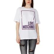 T-shirt Love Moschino STAMPA LOGO BOX W 4 F87 52 M 4405