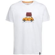 T-shirt La Sportiva T-shirt Cinquecento Homme White/Sangria