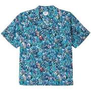 Chemise Obey Chemise The Garden Homme Teal Blue Multi