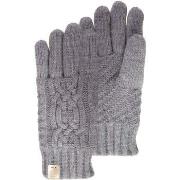 Gants Isotoner Gants Femme Maille d'Aran Gris