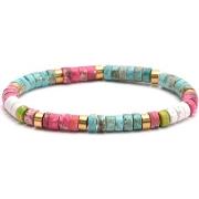 Bracelets Sixtystones Bracelet Tube Acier Doré-Medium-18cm