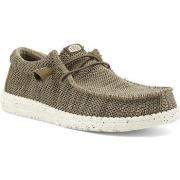 Chaussures HEY DUDE Wally Sox Sneaker Vela Uomo Brown 40019-255