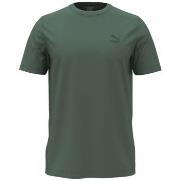 T-shirt Puma Classics Small Logo Tee / Vert