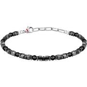 Bracelets Sector Bracelet en acier et onyx