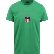 T-shirt Gant T-shirt Shield Logo Vert