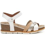 Sandales Dorking SANDALIAS DE PIEL CON CUÑA GOLD D9320 BLANCO