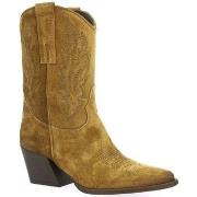 Boots Gaia Shoes Boots cuir velours tabac