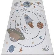 Tapis Rugsx Tapis BONO 8288 Espace, planètes crème / 120x170 cm