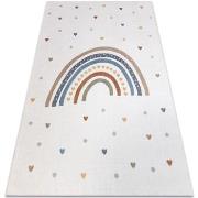 Tapis Rugsx Tapis BONO 8302 Arc-en-ciel, coeurs crème / 140x190 cm