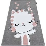 Tapis Rugsx Tapis PETIT KITTY chat, chaton gris 140x190 cm