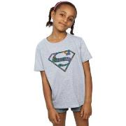 T-shirt enfant Dc Comics Superman Floral Logo 1