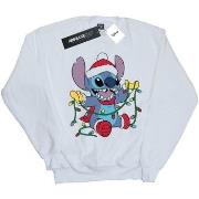 Sweat-shirt Disney Lilo And Stitch Christmas Lights