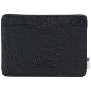 Portefeuille Herschel Charlie Tile Black Pebbled Leather