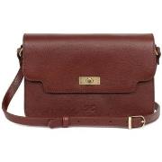 Sac a main Hexagona Sac porte epaule en cuir Ref 55611 Marron 29*11*20