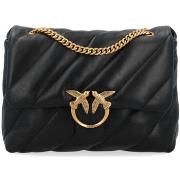 Sac a main Pinko Sac Big Love Puff en cuir nappa noir