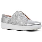Baskets basses FitFlop NEW ELASTIC SNEAKER EMBROIDERY SILVER