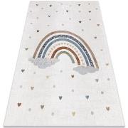 Tapis Rugsx Tapis BONO 724 ARC-EN-CIEL, COEUR crème / 200x290 cm