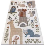 Tapis Rugsx Tapis BONO 8425 Animaux de la forêt 120x170 cm