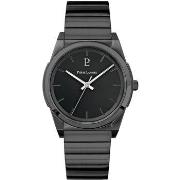 Montre Pierre Lannier CANDIDE Cadran Noir Bracelet Acier Noir