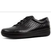 Baskets basses FitFlop NEW TENNIS SNEAKER DIAMOND QUILTING BLACK METAL