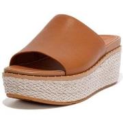 Mules FitFlop ELOISE ESPADRILLE WEDGES LIGHT TAN